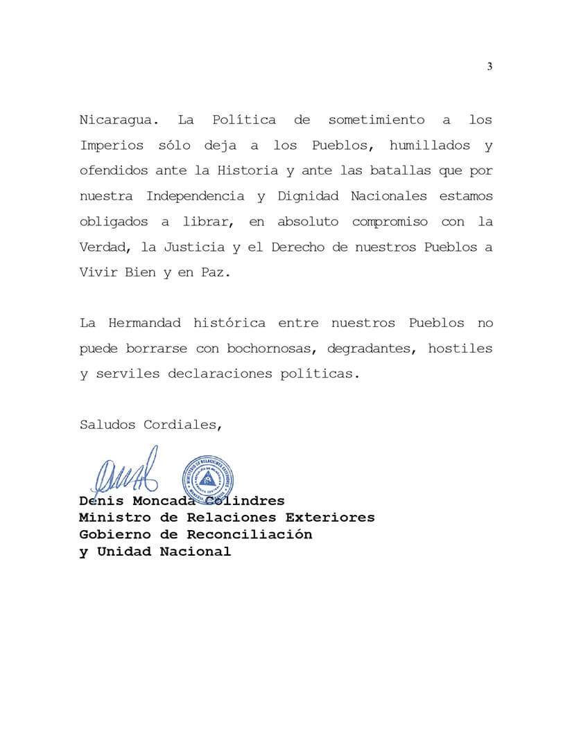 nicaragua-envia-carta-al-canciller-de-republica-dominicana